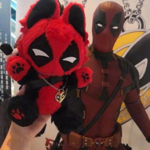 Deadpool Plush - Red and Black Fluff