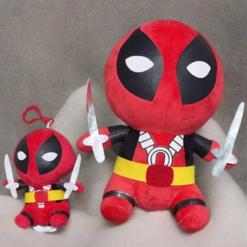 Deadpool Plush Toy Set - 22cm Plush and 12cm Keychain