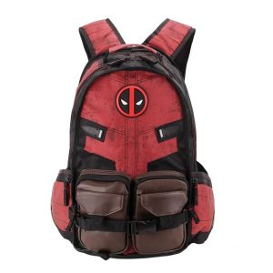 Deadpool Cosplay Backpack - Red and Black