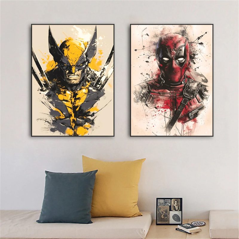 3 in 1 Deadpool & Wolverine Poster for Streamers – Background Décor - Image 3