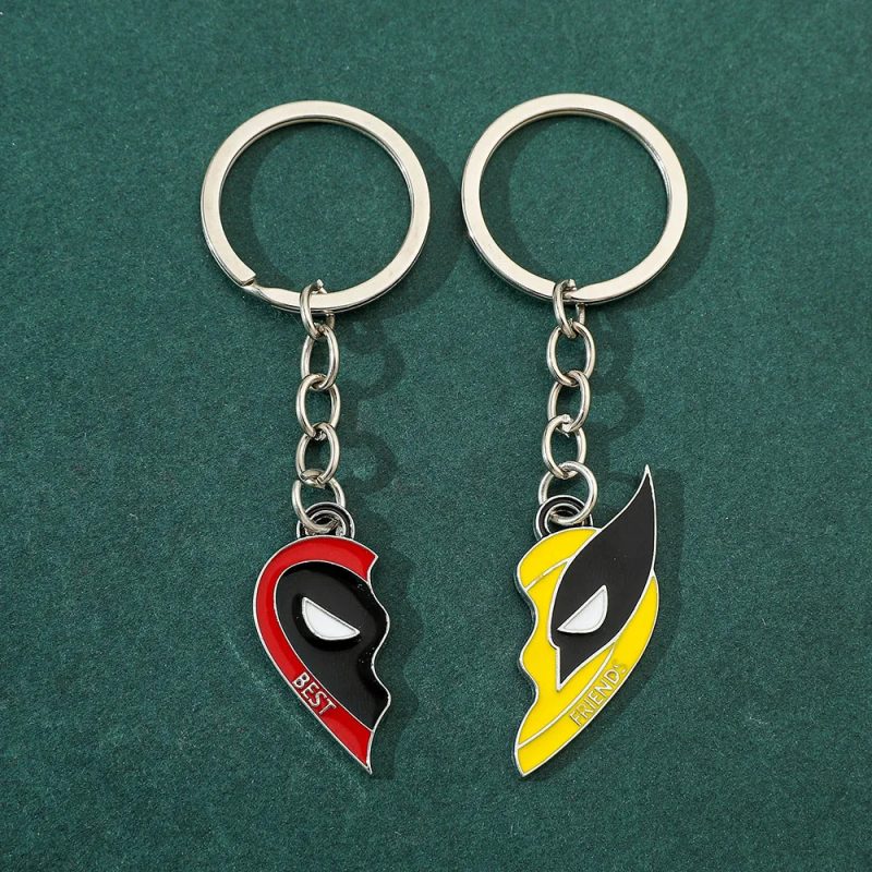 Deadpool/Wolverine Heart Keyring - Image 3