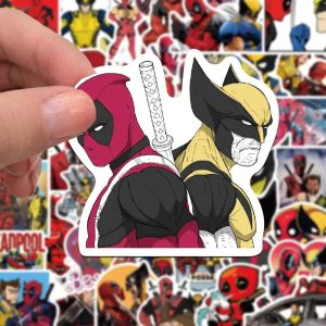 50 PCS Deadpool & Wolverine Stickers