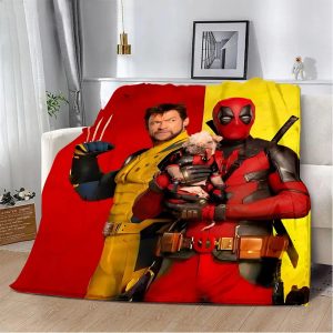 Deadpool vs Wolverine Bedspread – Plush Comic Art Comfort