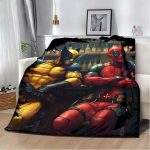 Wolverine Rage Deadpool Wit Blanket – Snuggle-Ready Softness