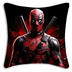 Deadpool Crimson Fury Cushion Cover