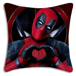 Deadpool Heart Cushion Cover