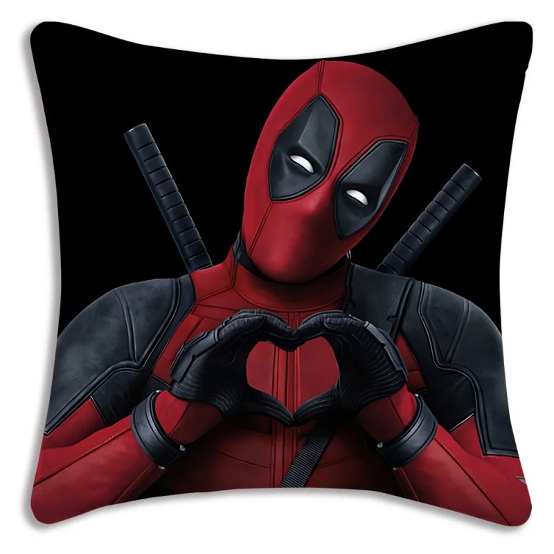 Deadpool Movie Heart Hands Cushion Cover