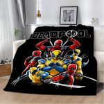 Wolverine & Deadpool Humour Throw – Machine-Washable Convenience