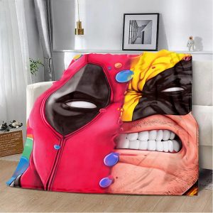 Deadpool Vs Wolverine Travel Throw – Lightweight Outdoor Companion