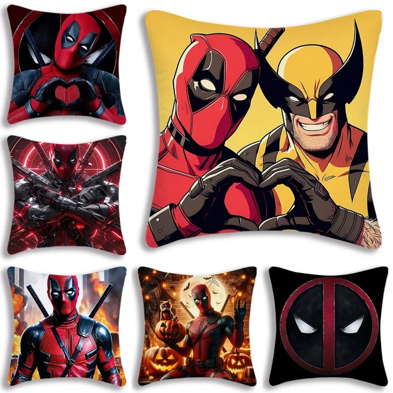 Deadpool Halloween Pumpkin Party Cushion Cover - Image 5
