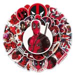 Deadpool Stickers - Round Merc Decal Collection (50 PCS)