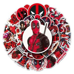 Deadpool Stickers - Round Merc Decal Collection (50 PCS)