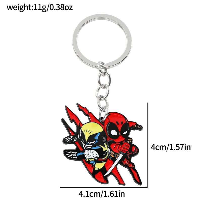Deadpool & Wolverine "Best Mates" Durable Metal Keyring - Image 6