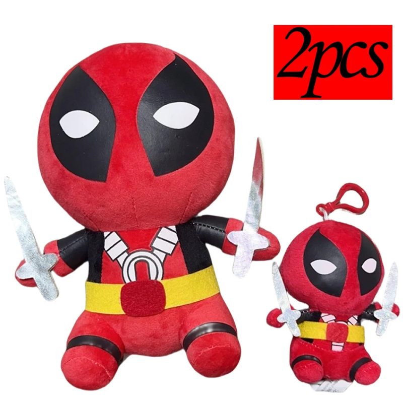 Deadpool Plush Toy Set - 22cm Plush and 12cm Keychain - Image 6