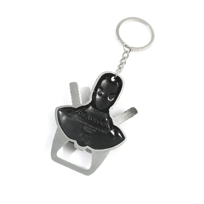 Deadpool Bottle Opener Keyring - Metal & Geeky Utility Design - Image 3