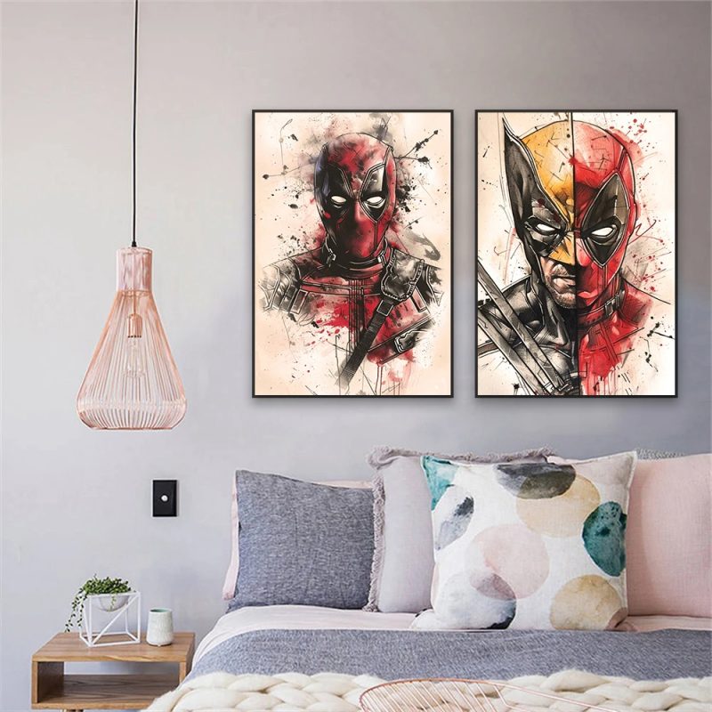 3 in 1 Deadpool & Wolverine Poster for Streamers – Background Décor - Image 2