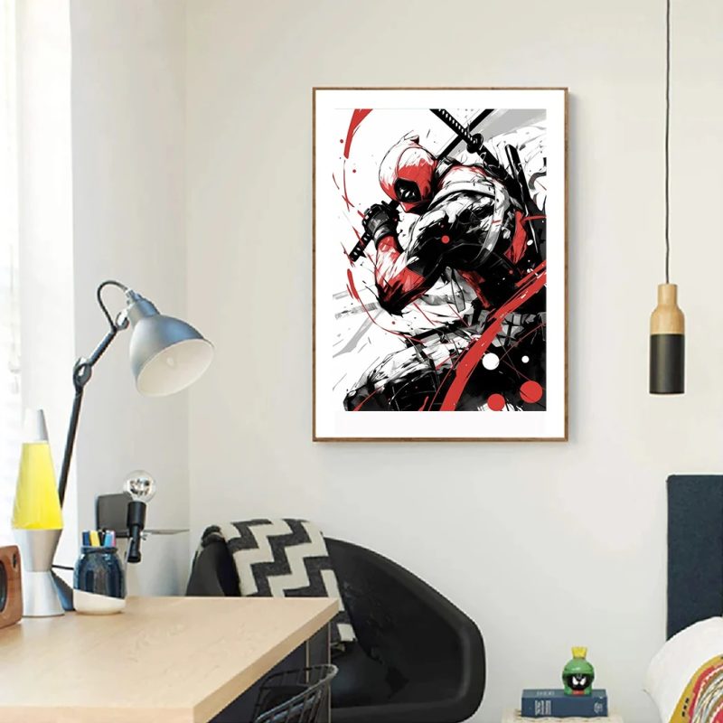 Deadpool Artistic Poster – Wall art samurai mode 2 in 1 - Image 4