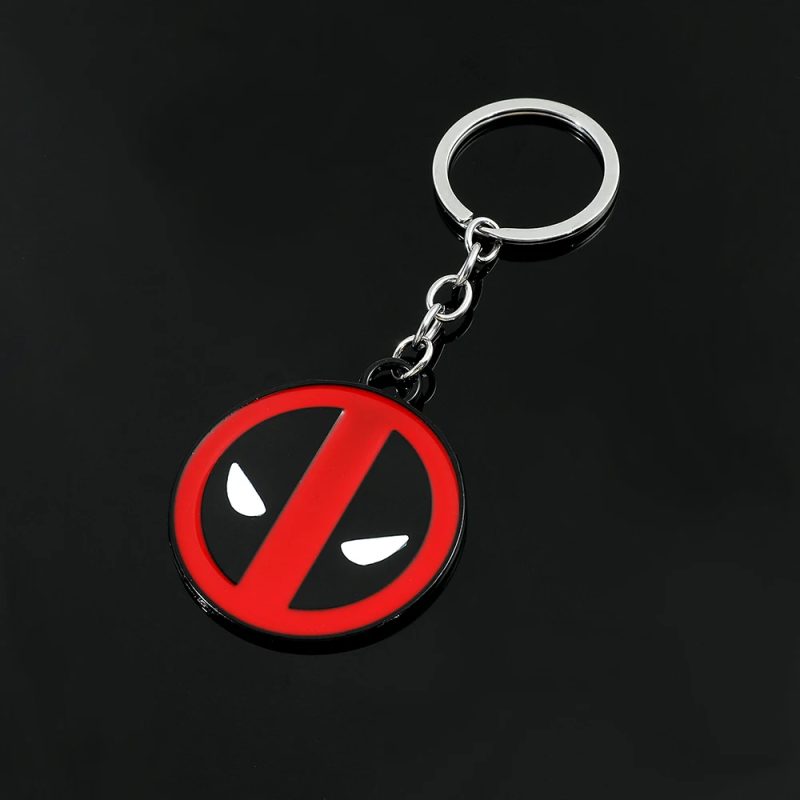 Deadpool Mask Enamel Metal Keyring – Unique Geek Gift - Image 3
