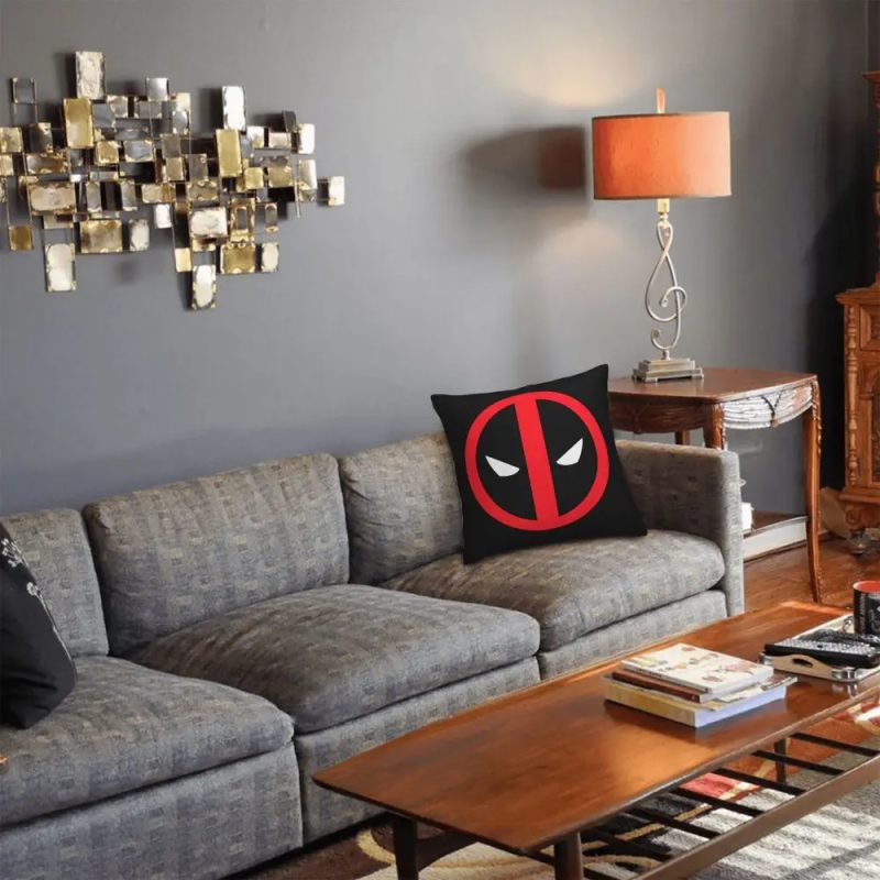 Deadpool Classic Logo Cushion Cover - Image 2