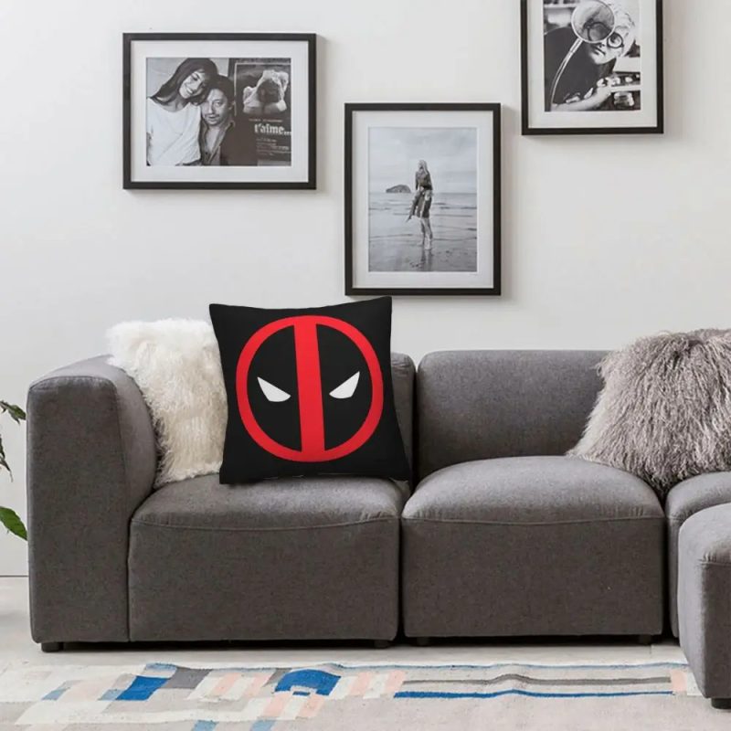 Deadpool Classic Logo Cushion Cover - Image 3