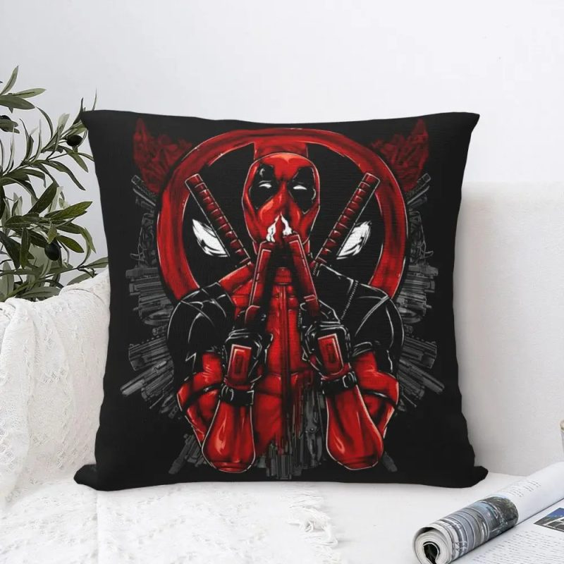 Deadpool Ready Aim Fire Cushion Cover