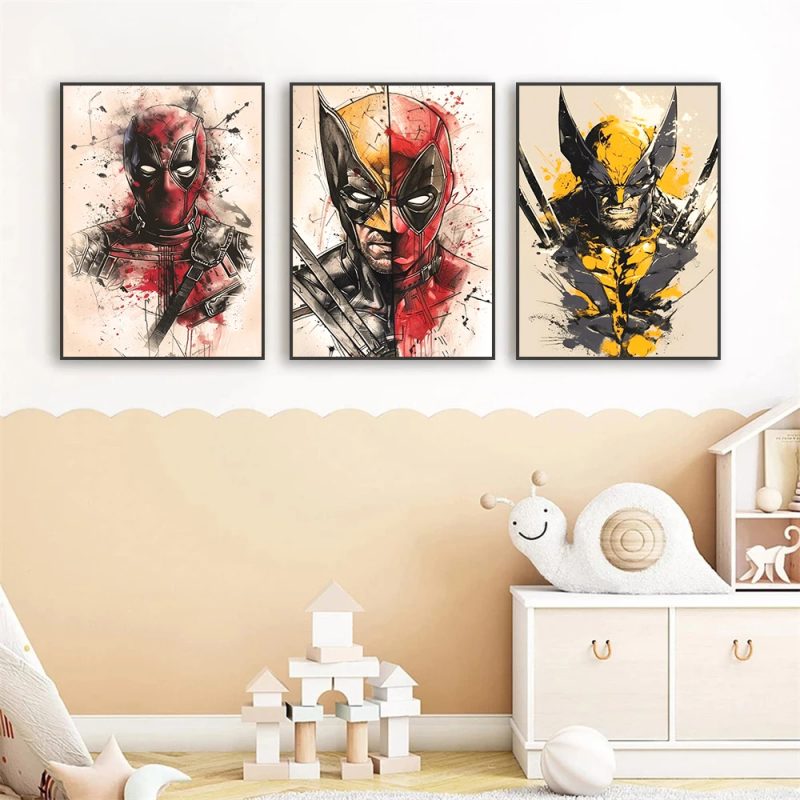 3 in 1 Deadpool & Wolverine Poster for Streamers – Background Décor - Image 8