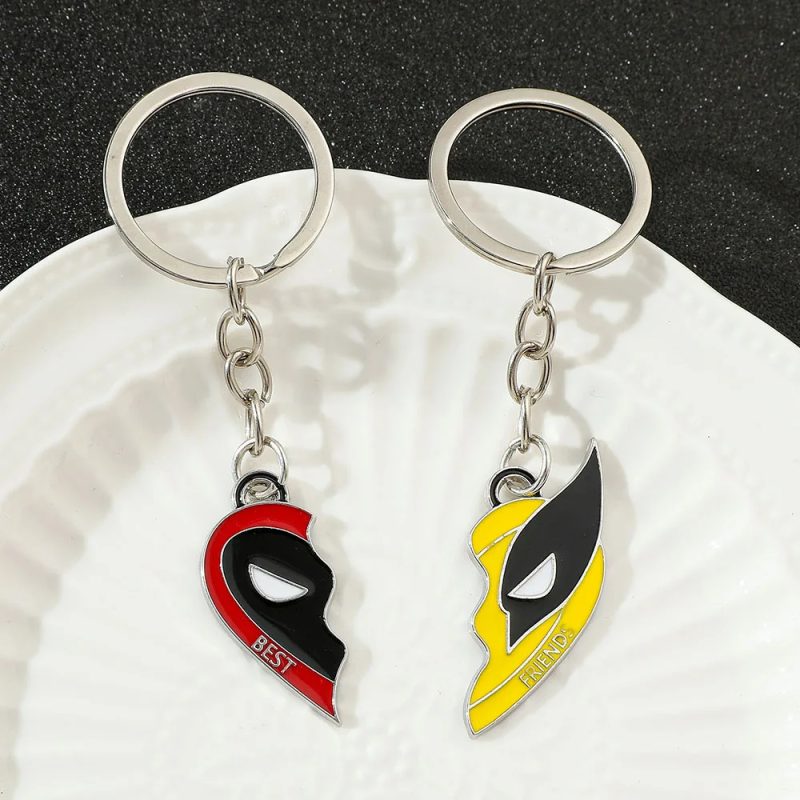 Deadpool/Wolverine Heart Keyring - Image 4