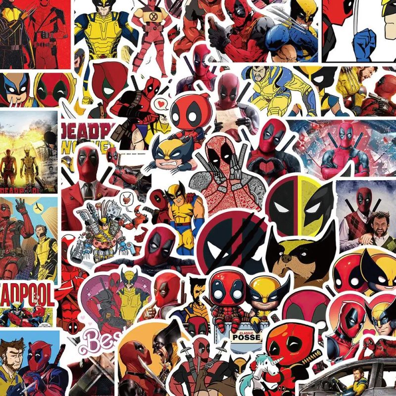 50 PCS Deadpool & Wolverine Stickers - Image 2
