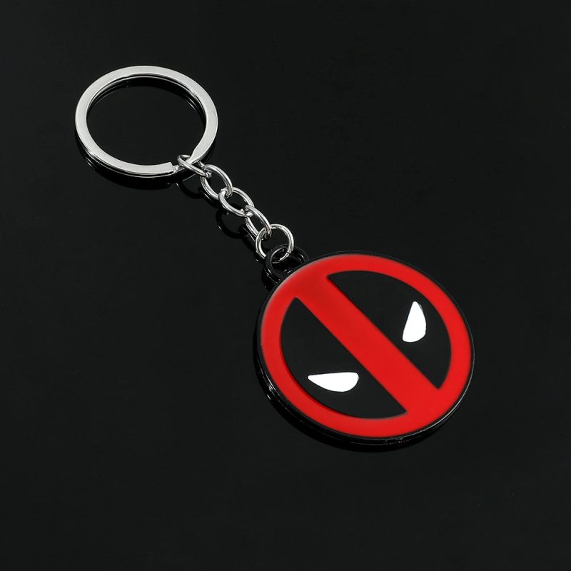 Deadpool Mask Enamel Metal Keyring – Unique Geek Gift - Image 4