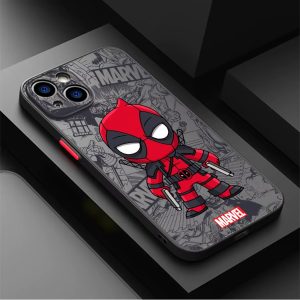 Deadpool Matte Black Cover – Precision Fit All iPhone Models