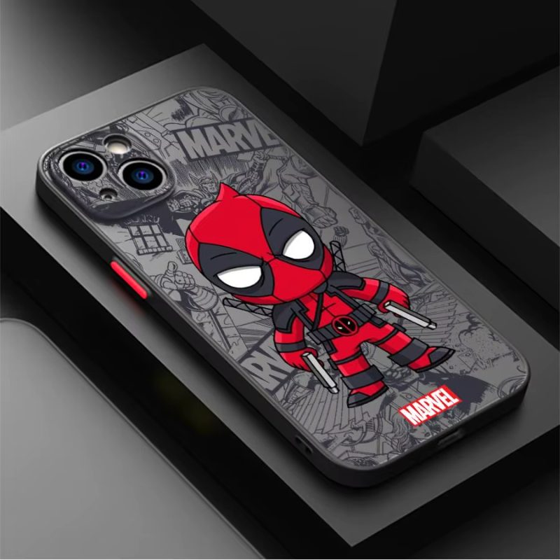 Deadpool Matte Black Cover – Precision Fit All iPhone Models