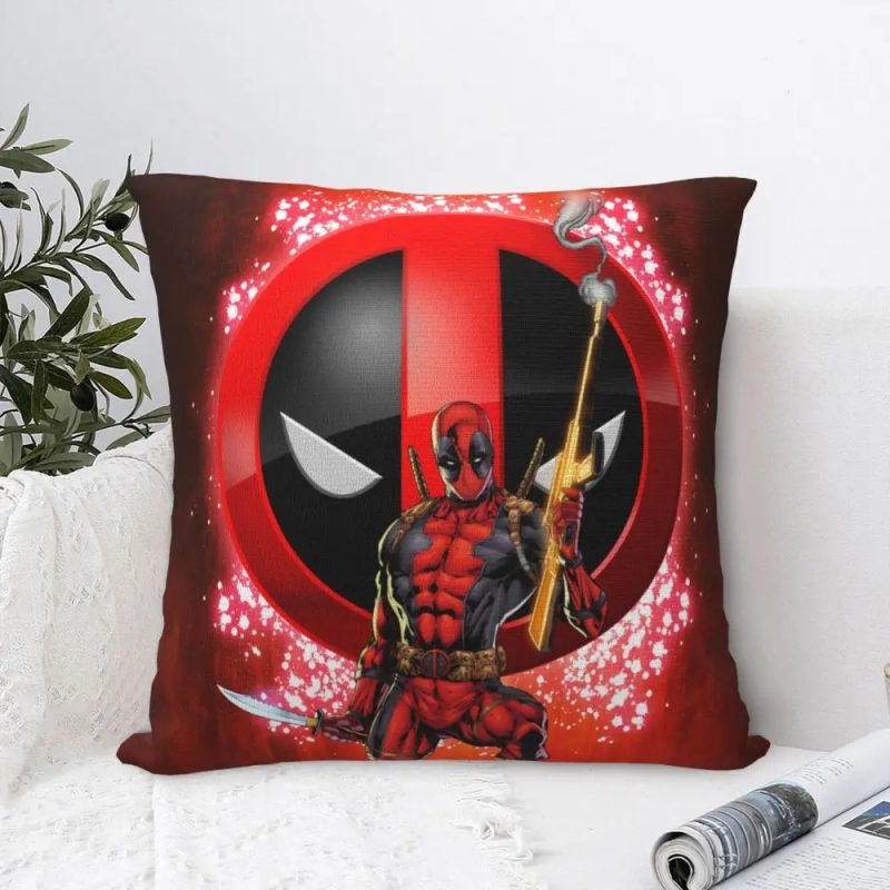 Deadpool Logo Blast Cushion Cover