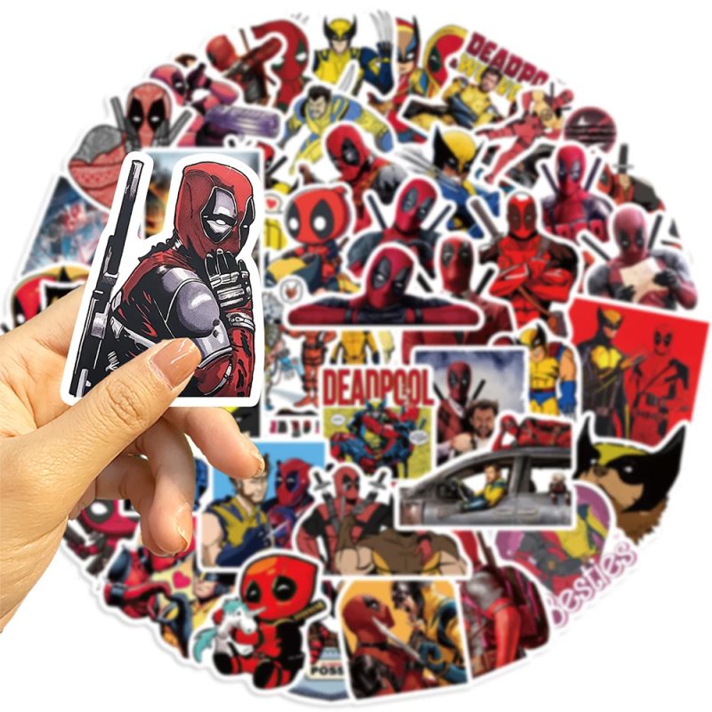 Deadpool Mask Stickers - Image 5