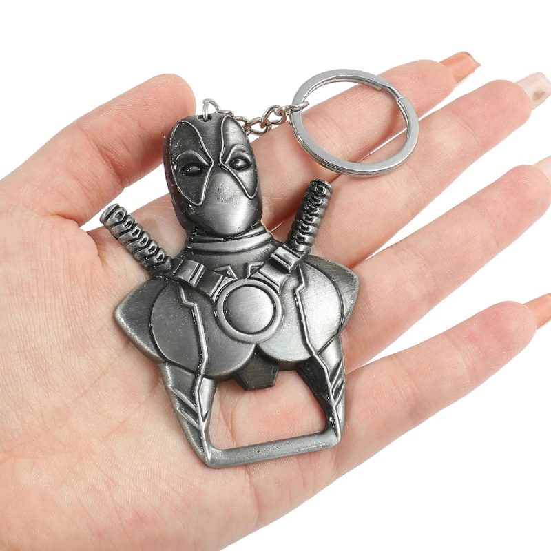 Deadpool Bottle Opener Keyring - Metal & Geeky Utility Design - Image 5