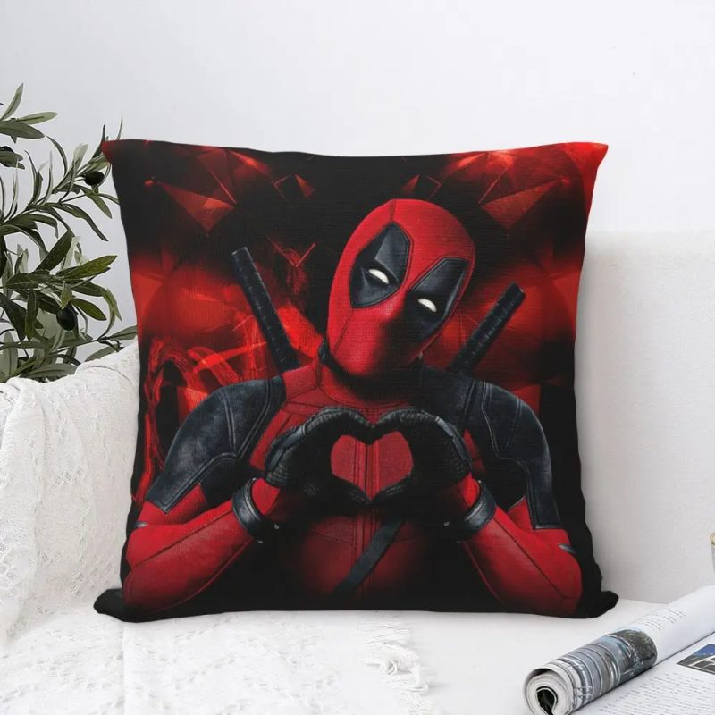 Deadpool Heart Hands Cushion Cover