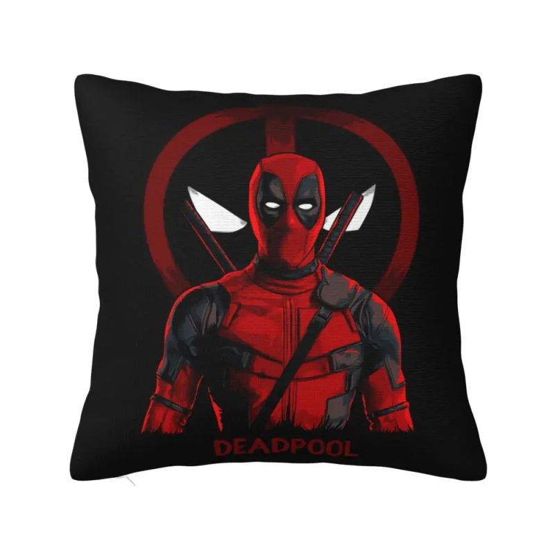 Deadpool Logo Portrait Cushion Cover - Image 2