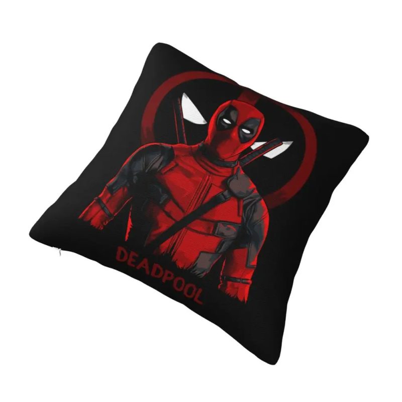Deadpool Logo Portrait Cushion Cover - Image 3
