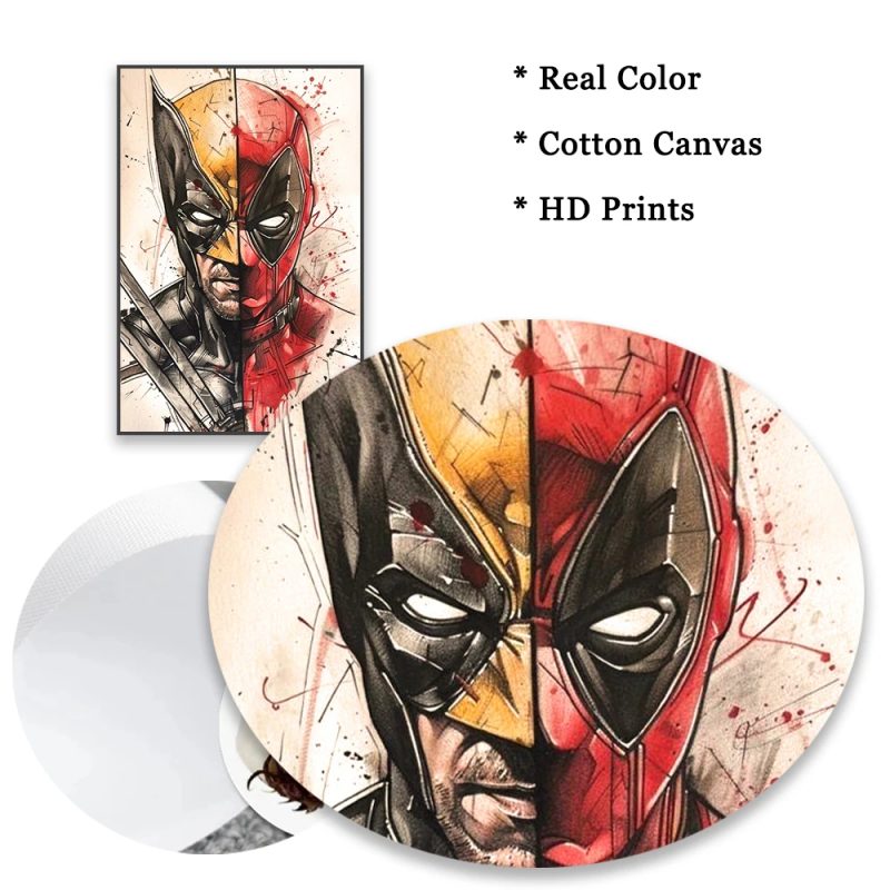 3 in 1 Deadpool & Wolverine Poster for Streamers – Background Décor - Image 4