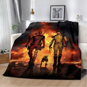 Deadpool vs Wolverine Camping Blanket – Waterproof Adventure Gear