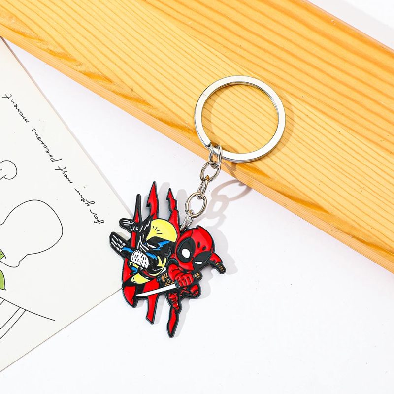 Deadpool & Wolverine "Best Mates" Durable Metal Keyring - Image 2