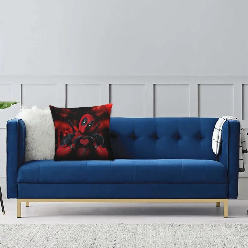 Deadpool Heart Hands Cushion Cover - Image 6
