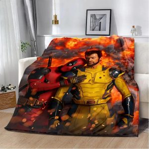 Deadpool vs Wolverine Blanket – Hypoallergenic Family Comfort