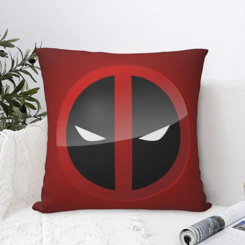 Deadpool Cushion Cover – Iconic Marvel Logo