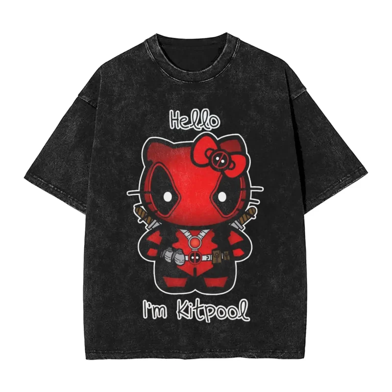 Kittypool – Deadpool Meets Hello Kitty T-Shirt - Image 9