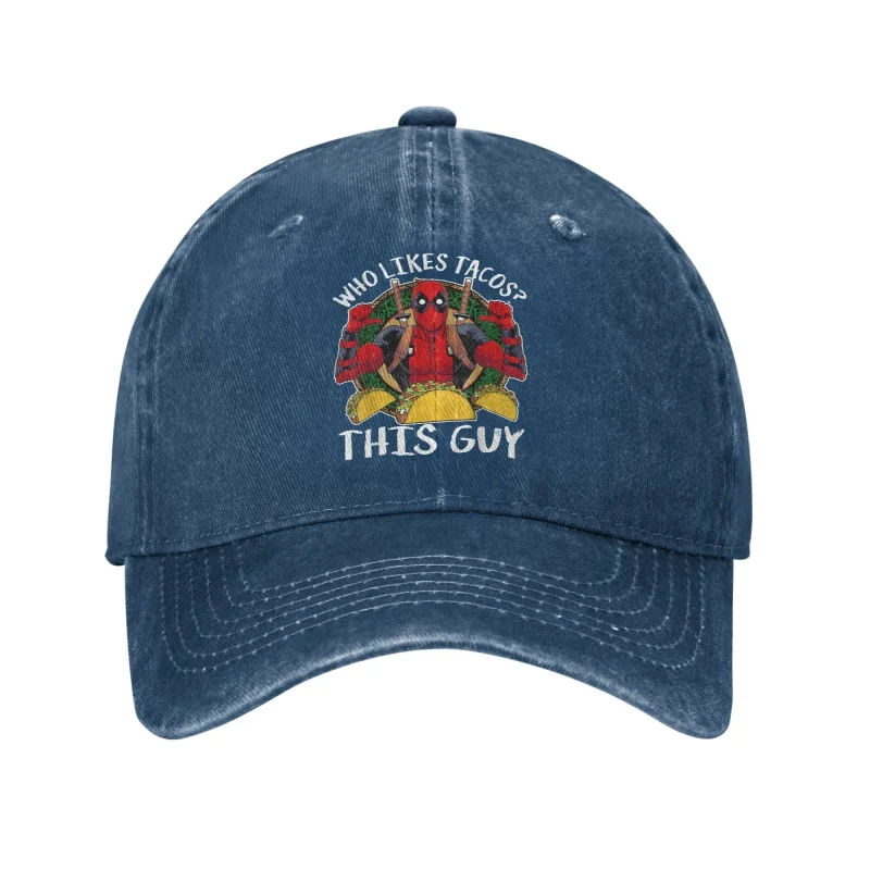 Deadpool "Who Likes Tacos?" Baseball Cap - Foodie Merc Style - Image 12