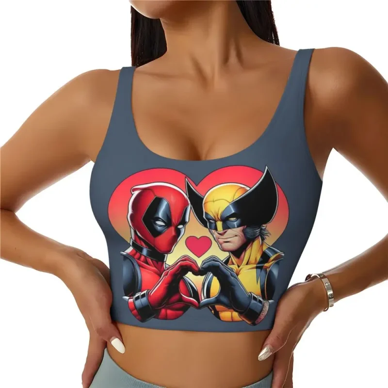 Deadpool & Wolverine Heart Crop Top - Dynamic Duo Love - Image 4