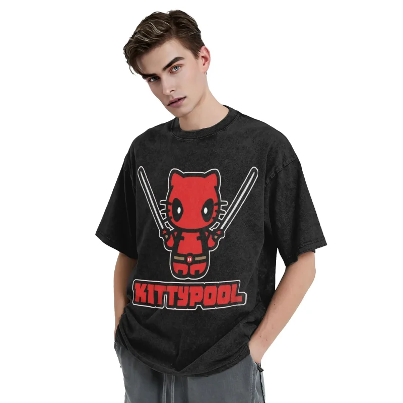 Kittypool – Deadpool Meets Hello Kitty T-Shirt - Image 14