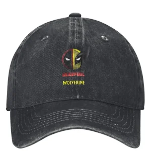 Deadpool & Wolverine Split Logo Baseball Cap - Dynamic Duo Style
