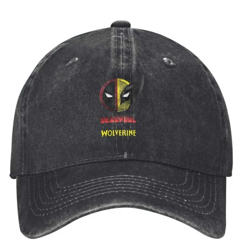 Deadpool & Wolverine Split Logo Baseball Cap - Dynamic Duo Style