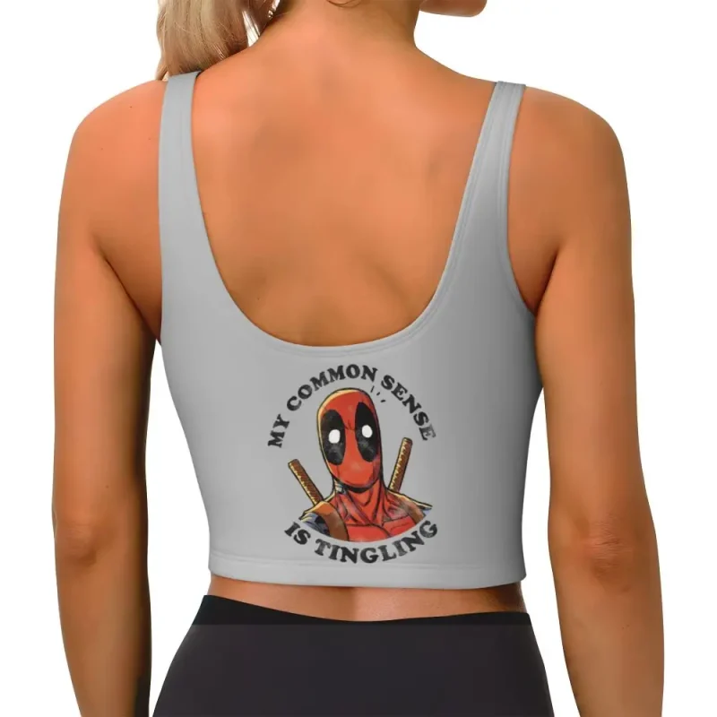Deadpool "My Common Sense Is Tingling" Crop Top - Image 5